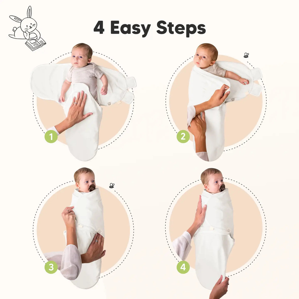 3pk Soothe Baby Swaddles