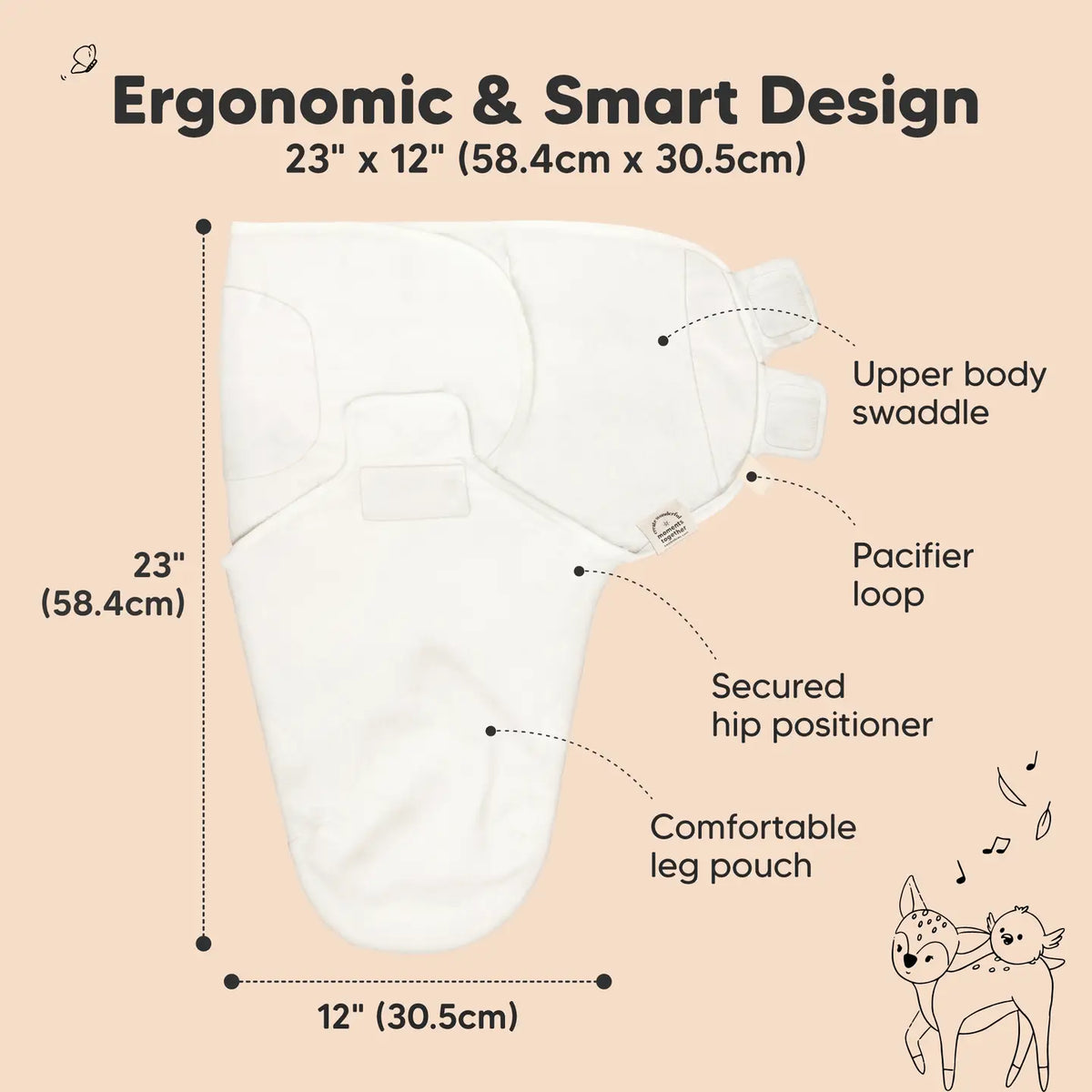 3pk Soothe Baby Swaddles