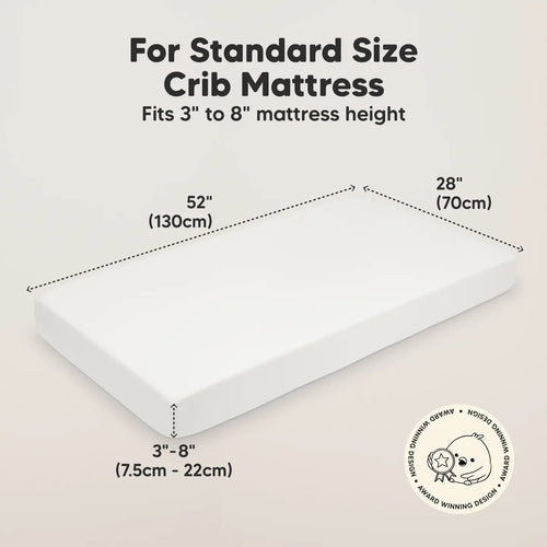 2-pack Organic Cotton Fitted Crib Sheet